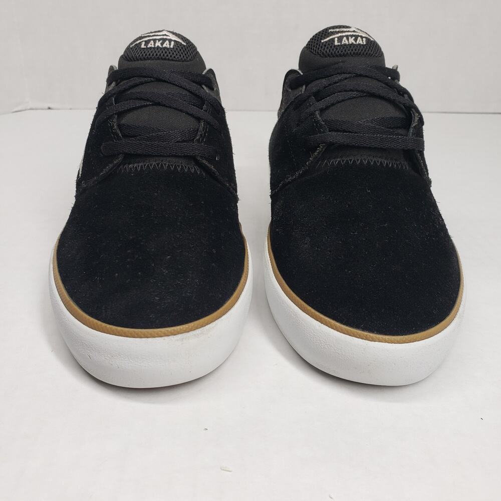 Lakai Fremont Skate Vulc Shoes Mens 7 Black Suede Skateboarding Team Yonnie Cruz - Picture 3 of 16